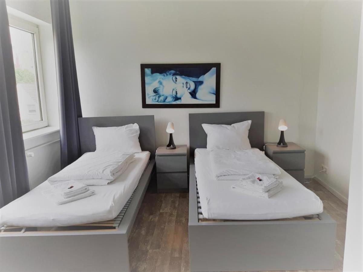 Mehrbett-Apartment 6 Citynah, Einfache Ausstattung ฮัมบูร์ก ภายนอก รูปภาพ